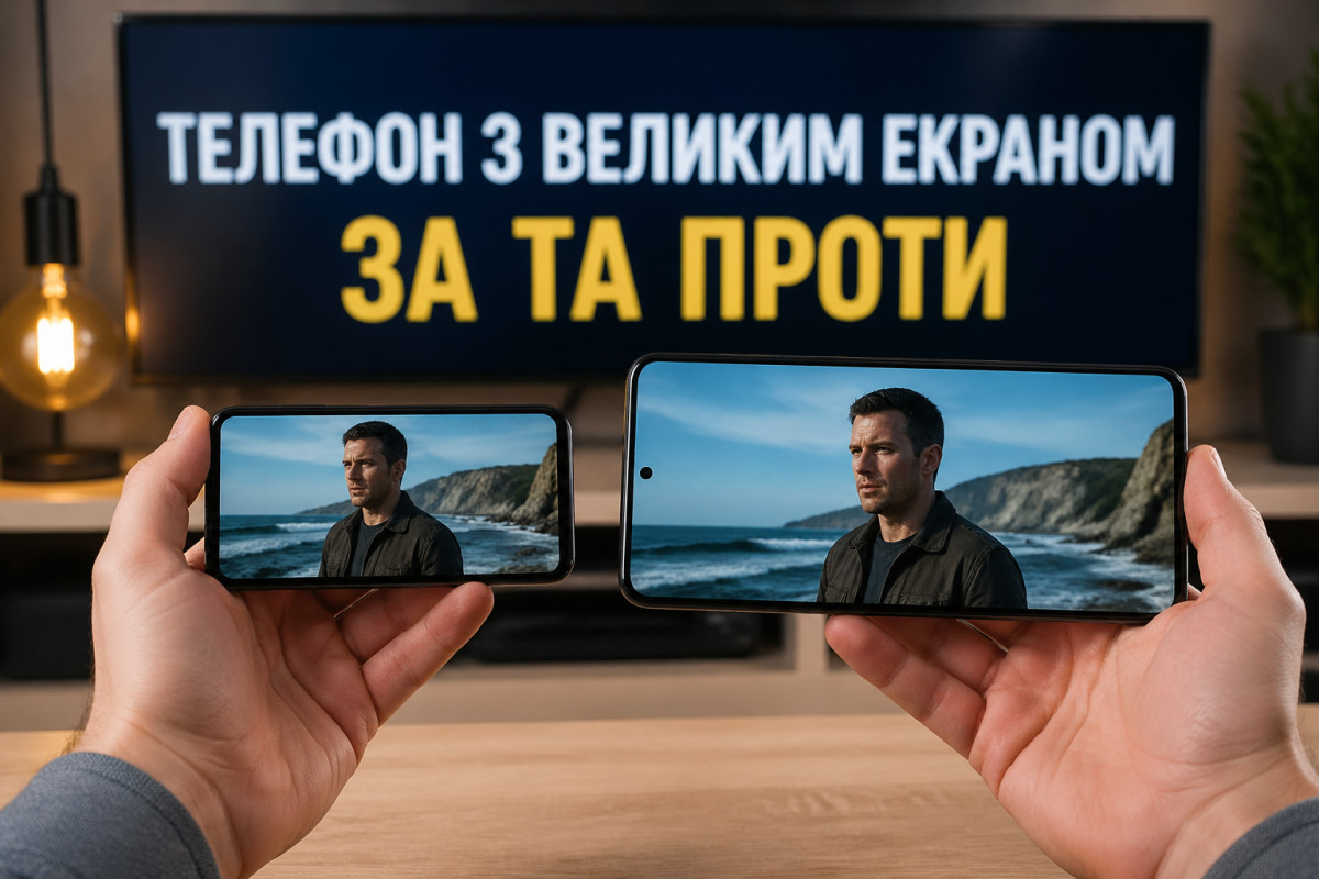 Чи потрібен телефон з великим екраном?