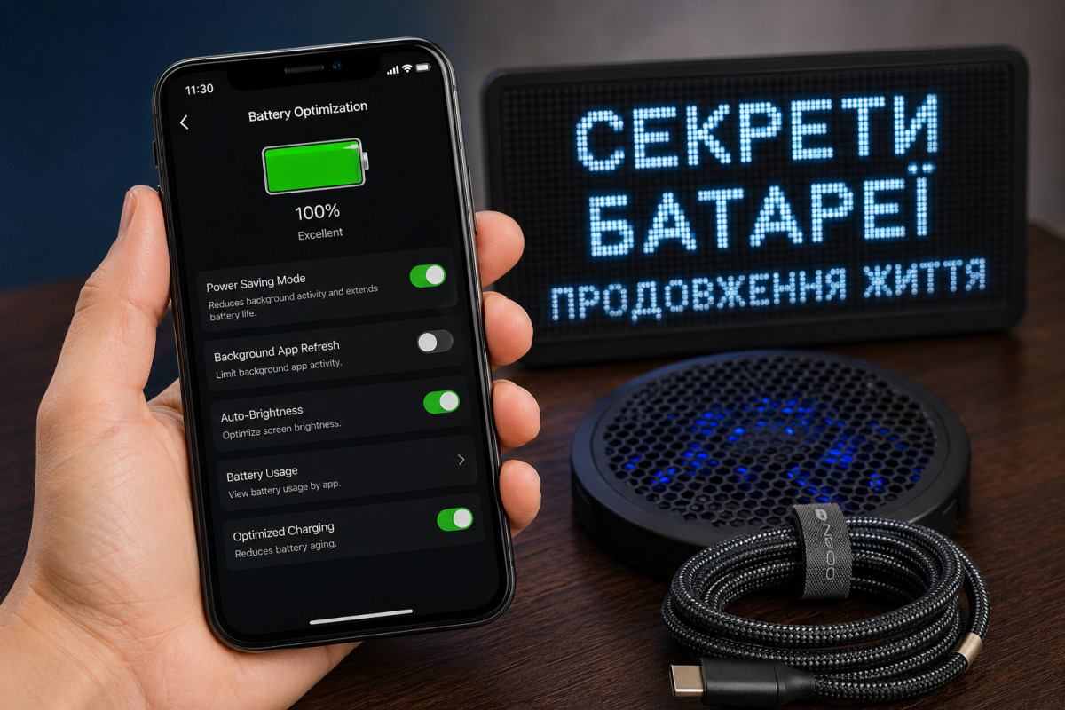 Секрети продовження життя батареї смартфона