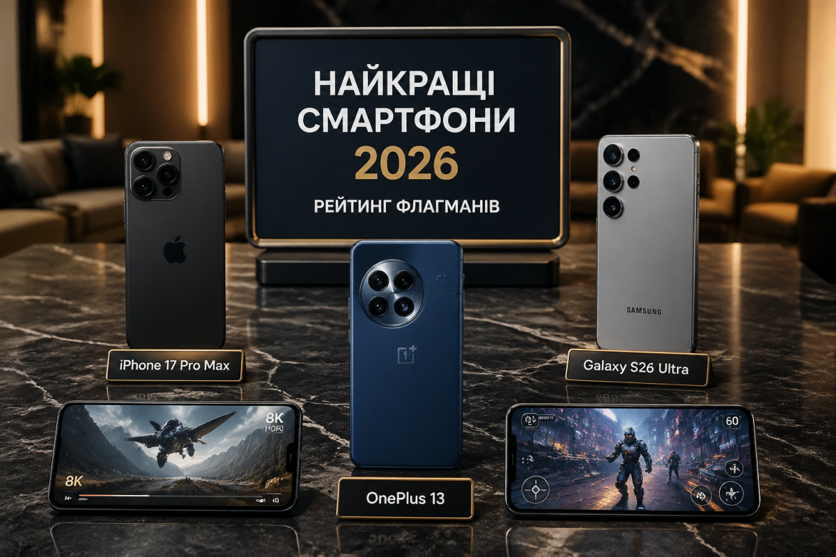 Огляд найкращих смартфонів 2026 року