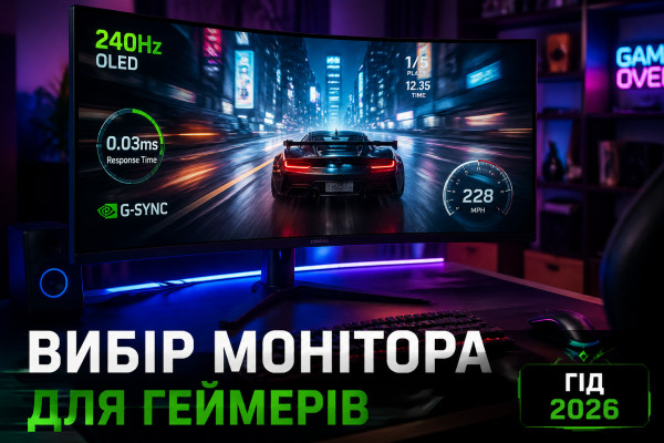 Рекомендації щодо вибору монітора для геймерів - 1