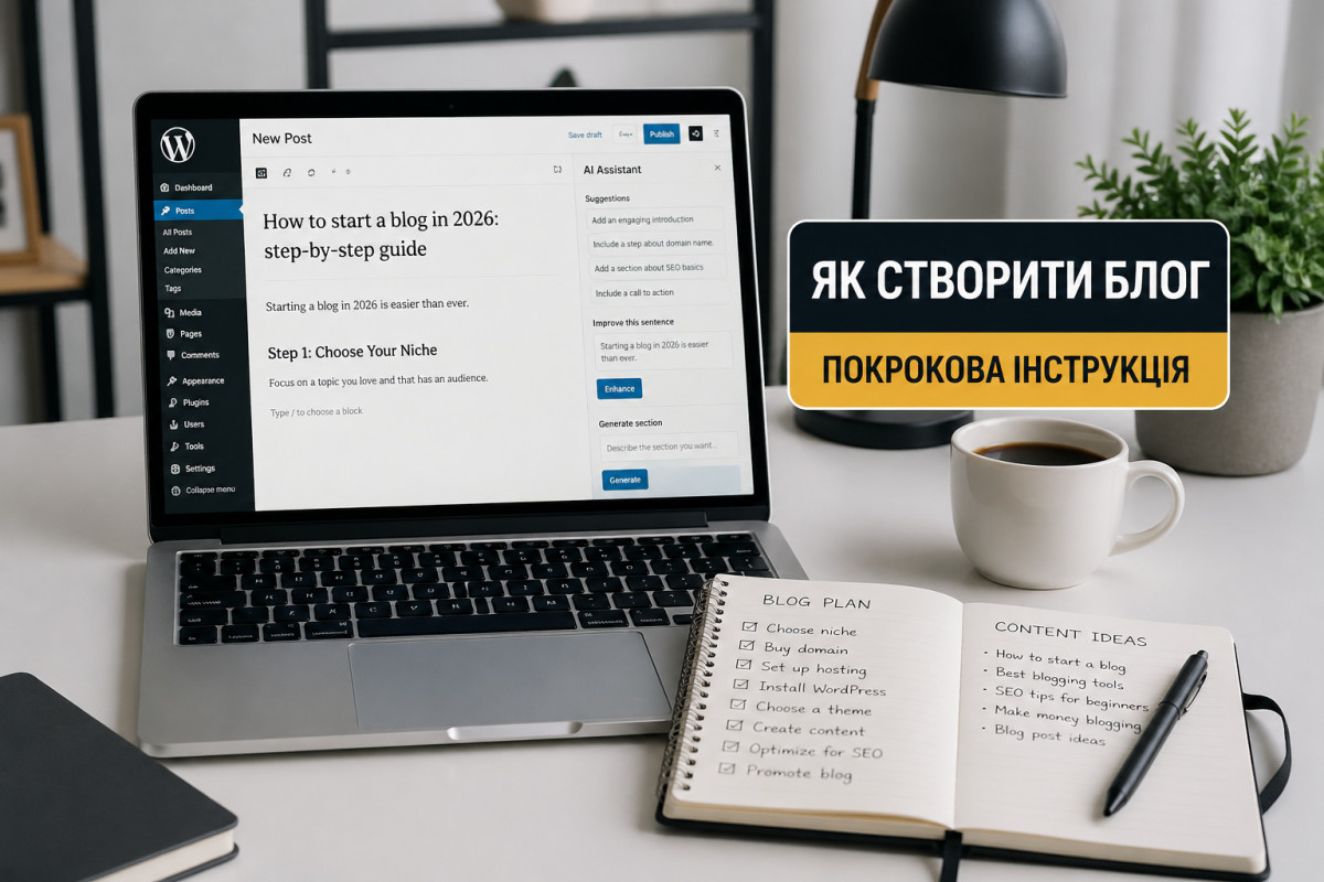 Як створити власний блог: покрокова інструкція
