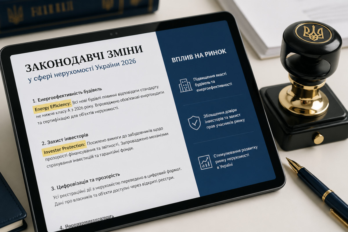 Законодавчі зміни в сфері нерухомості: що вплине на ринок
