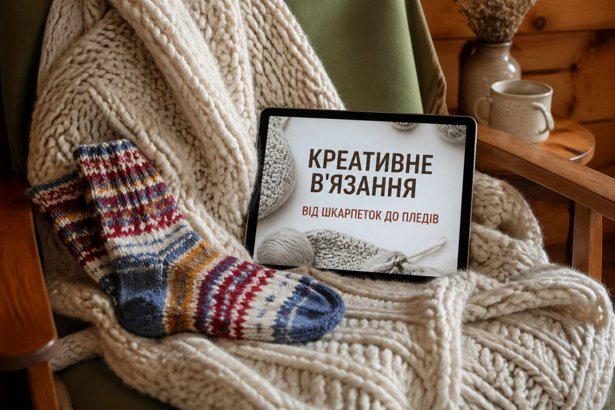 Креативні ідеї для в'язання: від шкарпеток до пледів