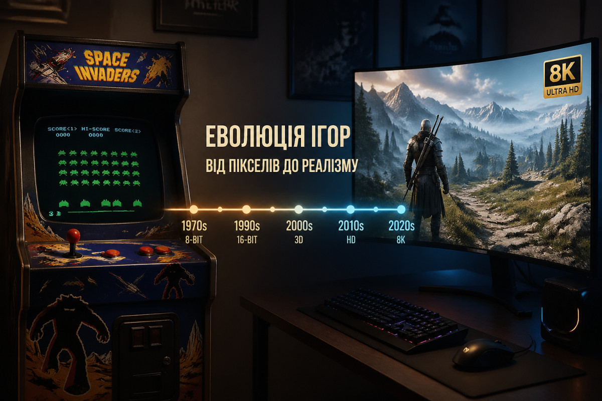 Еволюція ігор: від піксельних до реалістичних