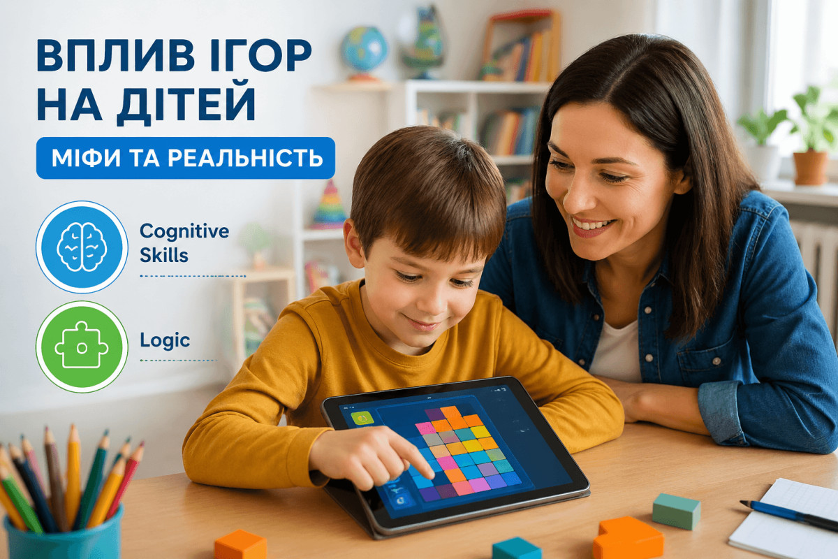 Вплив ігор на розвиток дітей: міфи та реальність