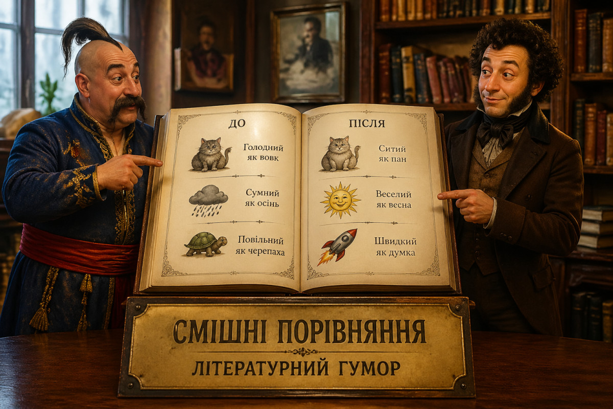 Смешные сравнения: юмор в литературе
